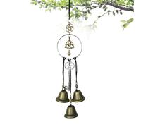 Witch Bell - 10.43x3.94x1.18 inches Vintage Wind Chimes Ornament | Witch Door Bells,for Office Kitchen Wall Porch Home Halloween Christmas Fall Thanksgiving Tree