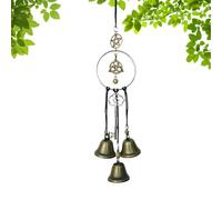 Witch Bell Set - Witch Bells Protection Door, Wind Chimes Ornament, Witches Bells for Door for Protection fors Halloween Christmas Fall Thanksgiving Porch Wall Kitchen Office Home Tree