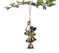 Witch Bell Wind Chime - Rattan Metal 40.64cm | Door Bells, Hanging Charm | Protection Hanging Witch Bells For Good Luck, Home Decor, Door Decoration, Porch, Indoor and Outdoor Use
