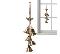 Witch Bells - Rustic Witch Wind Chimes, Stylish Decorative Bells to Clear Negative Energy, Perfect for Doors, Restaurants, and Home Decor for Door Knob Adds Charming 11 to 13 Inches
