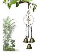 Witch Bells Wind Chimes - Vintage Door Ornament | Protection Decor, Halloween Christmas Fall Thanksgiving Porch Wall Hanging, Witches Bells Accent Collection with Kitchen Office Home Tree