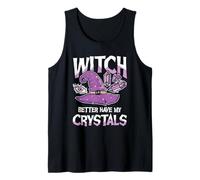 Witch Better Have My Crystals - Sombrero de Bruja Morado con Cristales Camiseta sin Mangas