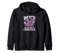 Witch Better Have My Crystals - Sombrero de Bruja Morado con Cristales Sudadera con Capucha