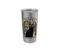 Witch Black Cat Hex The Patriarchy Vaso térmico de acero inoxidable de doble pared