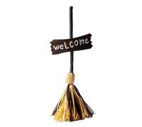 Witch Broom, Animated Dancing Prop, Light-Up Floating Decoration, Spooky Sound Effects for Halloween Celebration, Haunted House Setup, Outdoor Porch Display, or Themed Party Use