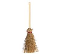 Witch Broom, Tiny Brooms, 2.56x1.18x0.31 Inches Miniature Accessory, Halloween Stage Prop, Party Decoration Set of Small Size for Festival, Theater, Masquerade, Family Gathering