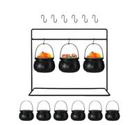 Witch Candy Cauldron Pot - Recipiente para fiesta de Halloween con diseño clásico de hervidor de agua para configuración temática | Soporte de confitería espeluznante reutilizable para exhibición de