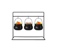 Witch Candy Cauldron Pot - Recipiente para fiesta de Halloween con diseño clásico de hervidor de agua para configuración temática | Soporte de confitería espeluznante reutilizable para exhibición de