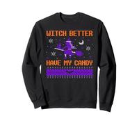 Witch Candy Halloween Ugly Sweater I Trick Or Treat Pumpkin Sudadera
