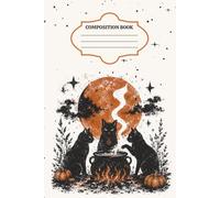 Witch Cat Coven Notebook: Spooky Black Cat & Cauldron Lined Journal | 120 Pages for Notes, Writing and Journaling