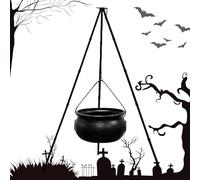 Witch Cauldron - Cuenco Decorativo para Servidor de Caramelos de Halloween, Cubo en Olla Espeluznante, Recipiente para decoración de, Arte propósito para Broma o Trato