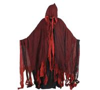 Witch Cloak, Halloween Cape, 31.5-66.93 Inches Ghost Cosplay Costume, Lightweight Fabric, Flowing Design, Vampire Masquerade Cloak for Daily Wear, Travel, Carnival, Holiday Gathering, Home Party