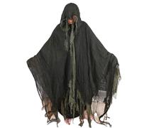Witch Cloak, Halloween Cape, 31.5-66.93 Inches Ghost Cosplay Costume, Lightweight Fabric, Flowing Design, Vampire Masquerade Cloak for Daily Wear, Travel, Carnival, Holiday Gathering, Home Party