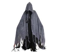 Witch Cloak, Halloween Cape, 31.5-66.93 Inches Ghost Cosplay Costume, Lightweight Fabric, Flowing Design, Vampire Masquerade Cloak for Daily Wear, Travel, Carnival, Holiday Gathering, Home Party