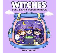 Witch Coloring Book for Kids & Adults: Cute Halloween Witches | Bold & Easy Designs for Relaxation & Fun (Spooky Cozy Collection)