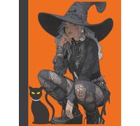 Witch Composition Notebook: A Halloween Journal for Teen Girls for School, Homeschool, Homework and Journalling, 100 lined Writing Pages
