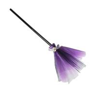 Witch Costume Broom - Pretend Play Toy for Kids and | Fun Cosplay Accessory with Lightweight Design, Ideal for Halloween, Trick-or-Treat, Haunted House Parties, Dress-Up, and Festival