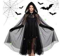 Witch Costume Cloak - Breathable Fancy Cosplay Cape | Hooded