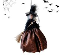 Witch Doll Decoration Spooky Retro Festival Witch Doll Tree Ornaments