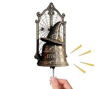 Witch Door Hanger Resin Spider Web Halloween Wind Chime Wall Bell Decor Use