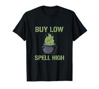 Witch Economy Comprar Diseño de neón Alto Hechizo bajo Camiseta