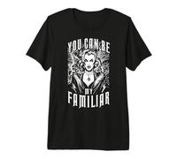 Witch Familiar Halloween Brujería wiccana Arte Pop gótico Camiseta Premium