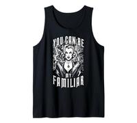 Witch Familiar Halloween Brujería wiccana Arte Pop gótico Camiseta sin Mangas