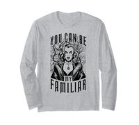 Witch Familiar Halloween Brujería wiccana Arte Pop gótico Manga Larga