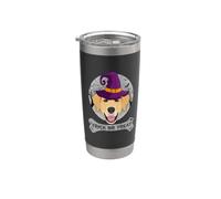 Witch Golden Retriever Trick Or Treat Funny Dog Halloween Vaso térmico de acero inoxidable de doble pared