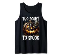 Witch Halloween Skull Pumpkin Face Is Too Scary To Spook Camiseta sin Mangas