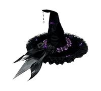 Witch Hat Costume - Velvet 50x39cm Handmade Headwear | Halloween Cosplay