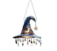 Witch Hat Ornaments | Halloween 2D Stained Decorative Ornamentss