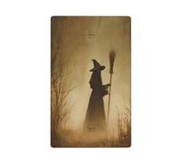 Witch in the Foggy Woods Dark Fantasy - Placa de pared en blanco para interruptor de luz, 1 banda, para cocina, baño, tamaño 11,4 x 7 cm