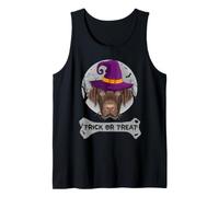 Witch Labrador Retriever Trick Or Treat Funny Dog Halloween Camiseta sin Mangas