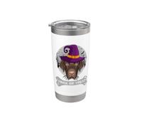 Witch Labrador Retriever Trick Or Treat Funny Dog Halloween Vaso térmico de acero inoxidable de doble pared