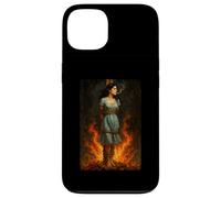 Witch Lighting Cigarette with Flames Occult Unholy Funny Carcasa para iPhone 13