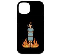 Witch Lighting Cigarette with Flames Occult Unholy Funny Carcasa para iPhone 13