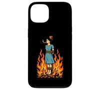 Witch Lighting Cigarette with Flames Occult Unholy Funny Carcasa para iPhone 13