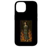 Witch Lighting Cigarette with Flames Occult Unholy Funny Carcasa para iPhone 14