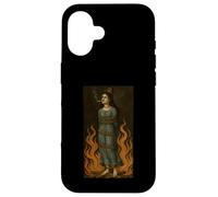 Witch Lighting Cigarette with Flames Occult Unholy Funny Carcasa para iPhone 16