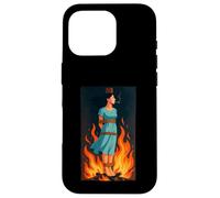 Witch Lighting Cigarette with Flames Occult Unholy Funny Carcasa para iPhone 16 Pro