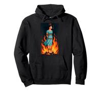 Witch Lighting Cigarette with Flames Occult Unholy Funny Sudadera con Capucha