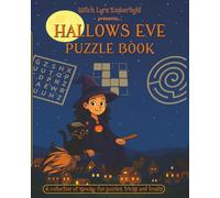 Witch Lyra Emberlight presents, HALLOWS EVE PUZZLE BOOK: “Halloween Word Search & Puzzle Book with 100+ Riddles, Cryptograms & Brain Games | Large Print 8.5x11 | Fun for Adults, Teens & Kids”