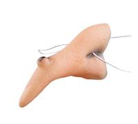 Witch Nose Halloween Accessory - Scary Costume Prop for Party Makeup | Elastic Strap with Soft Latex Construction, Realistic Curved Design for Cosplay Events, Haunted Houses Stage 4.13x1.77 in