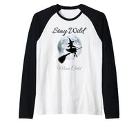 Witch on a Broom Camiseta Manga Raglan
