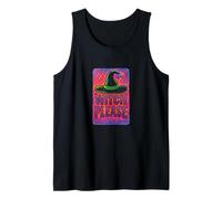 Witch Please SASS Witches Hat Funny Halloween Dicho Camiseta sin Mangas