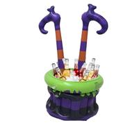 Witch Pot Ice Cooler - Cubo para bañera de bebida inflable, enfriador grande para fiestas al aire libre | Pantalla estación de vino para beber temática, portátil para el restaurante de camping de c