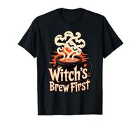 Witch’s Brew First Coffee Witches Halloween Camiseta