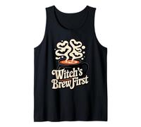 Witch’s Brew First Funny Coffee Witches Halloween Camiseta sin Mangas