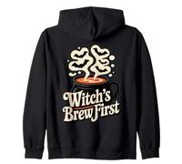 Witch’s Brew First Funny Coffee Witches Halloween Sudadera con Capucha
